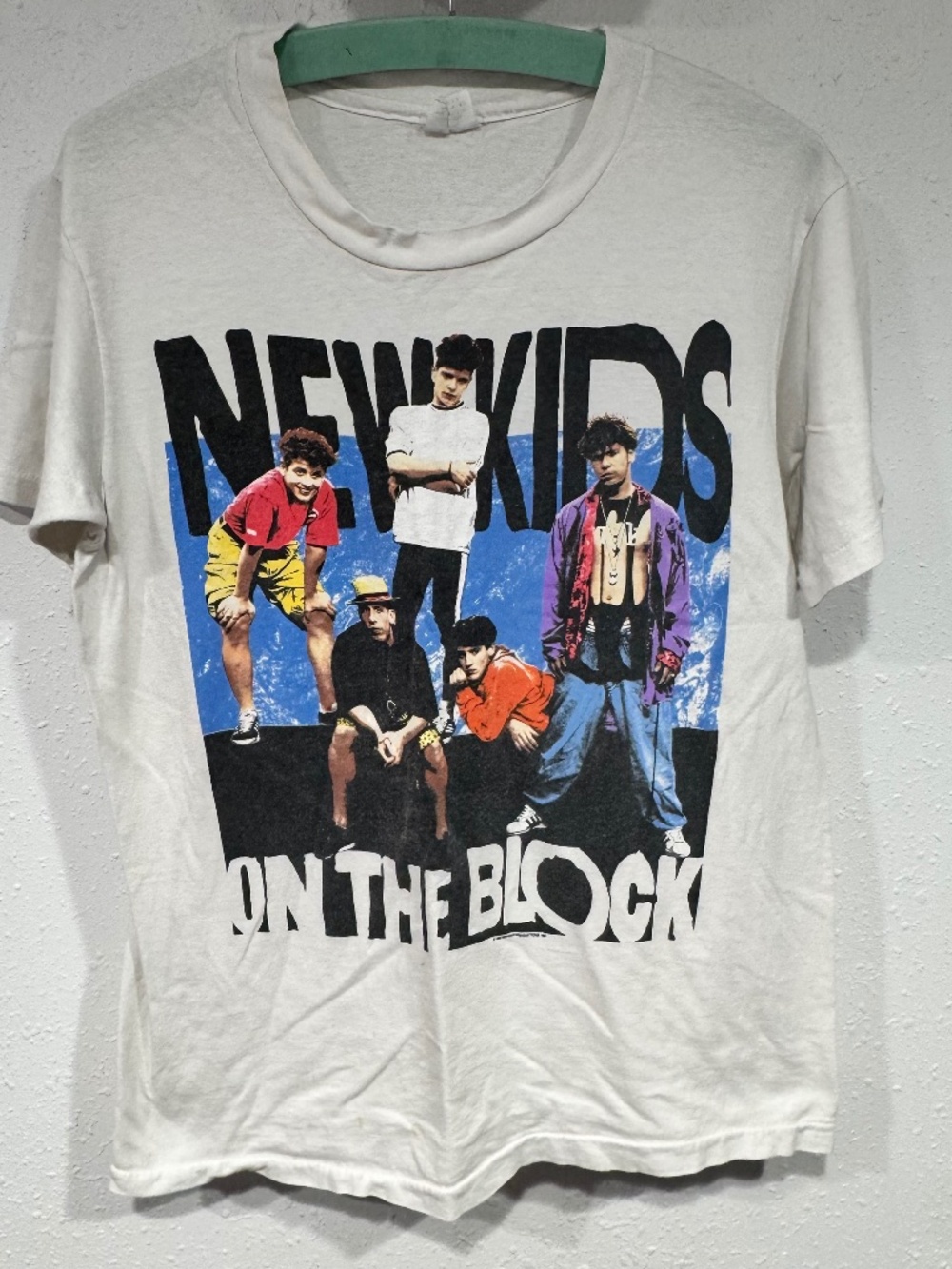 Vintage New Kids On The Block Double Sided Single Stitch Shirt OSFA USA 1990